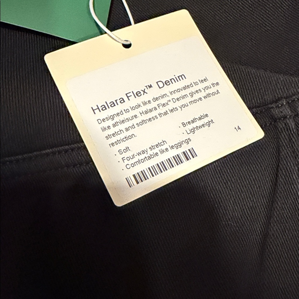 Halara Flex™ Crossover Pocket Denim Work Leggings in Black Denim Size M - Picture 14 of 16